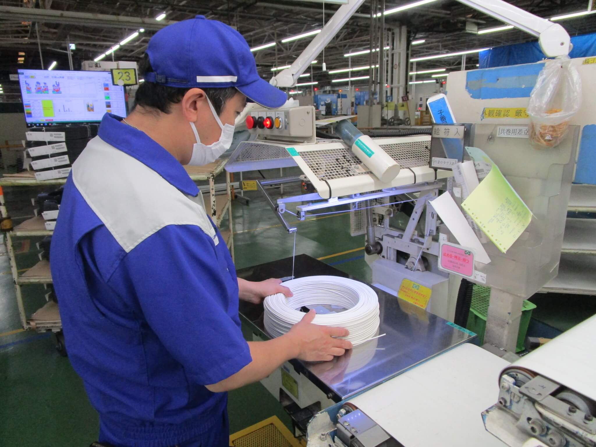 製品巻き工程