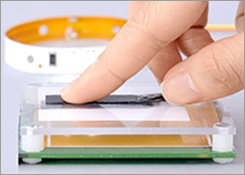 写真：高密度実装用FPC