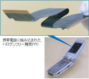 写真：液状ポリイミド絶縁皮膜 FPC