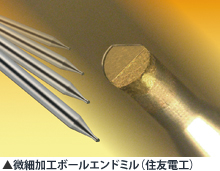 微細加工ボールエンドミル（住友電工）