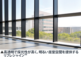 高透明で採光性が高く、明るい居室空間を提供するリフレシャイン™